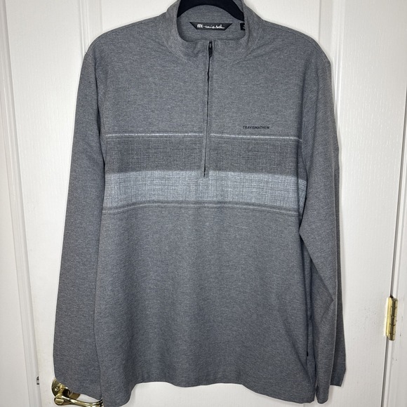 Travis Mathew Other - TravisMathew Men's Medium Gray Heather Quarter Zip Pullover